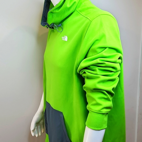 THE NORTH FACE SWEATSHIRT WITH HOODIE, LIME GREEN, EXTRA EXTRA LARGE,XXL - Picture 2 of 12